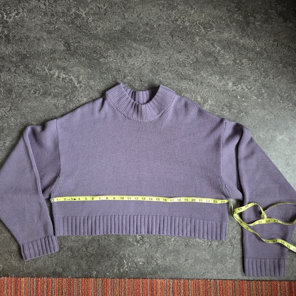 Wilfred 100% Merino Harper Soft Lilac Purple Cropped Sweater EUC Sz 2X - Picture 9 of 13